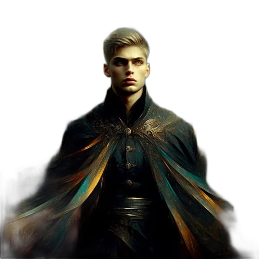 staff, jacket, face, sword transparent PNG cut-out