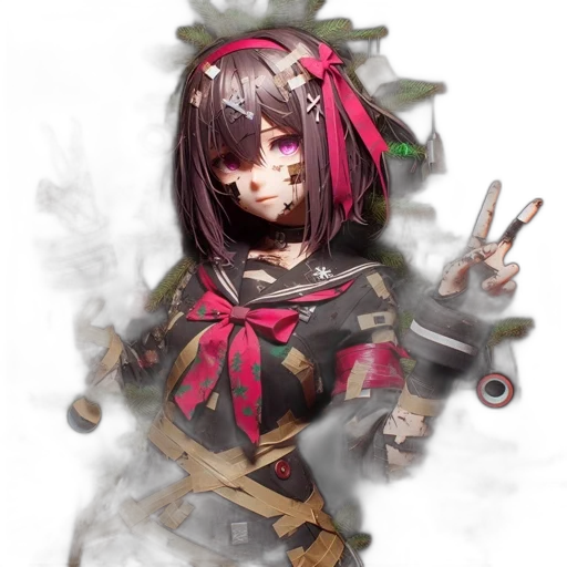 weapon, staff, flower, mask transparent PNG cut-out