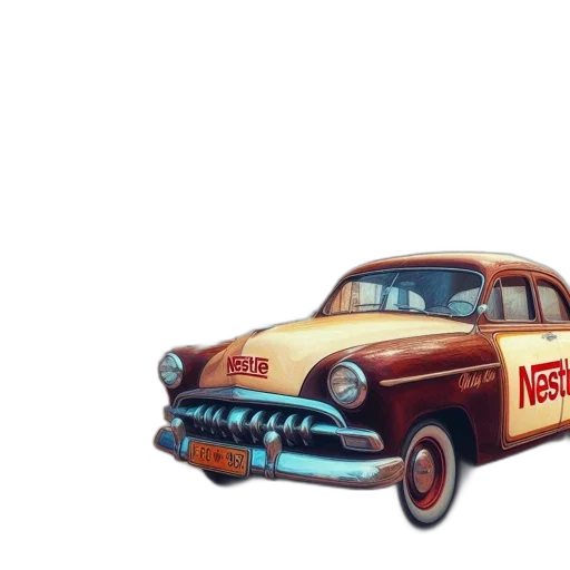 car, weapon, photorealistic, watercolor transparent PNG cut-out