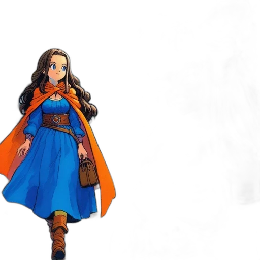 dress, concept art, fantasy art, 3d render transparent PNG cut-out
