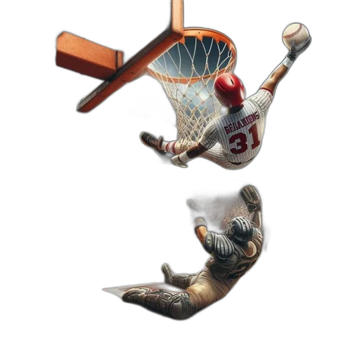 3d render, concept art, baseball, player transparent PNG cut-out