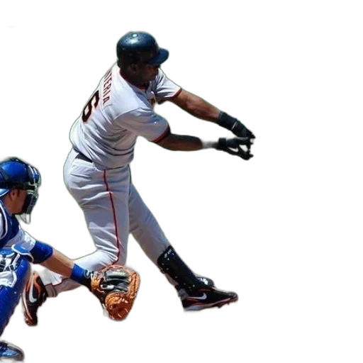 baseball, player, swings, his transparent PNG cut-out
