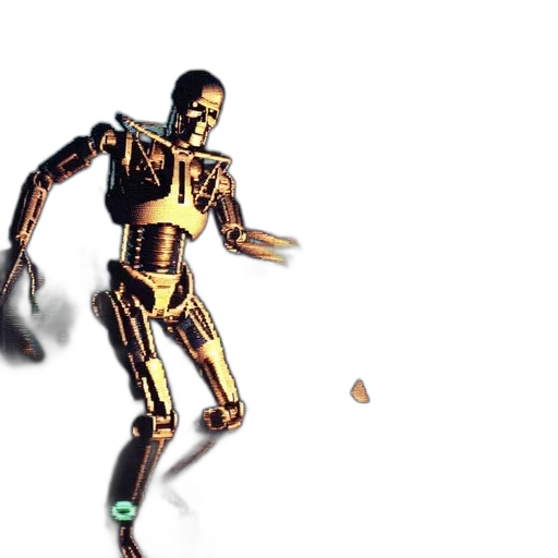 robot, weapon, creature, 3d render transparent PNG cut-out