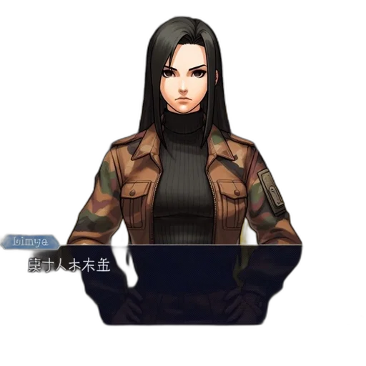 jacket, staff, pixel art, concept art transparent PNG cut-out