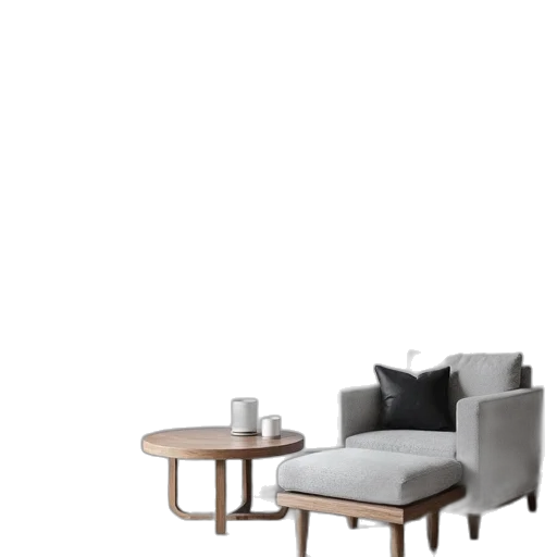 furniture, 3d render, photorealistic, concept art transparent PNG cut-out