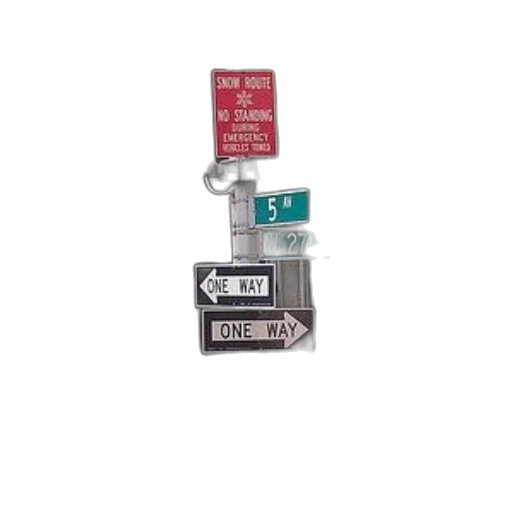 street, sign, corner, new transparent PNG cut-out