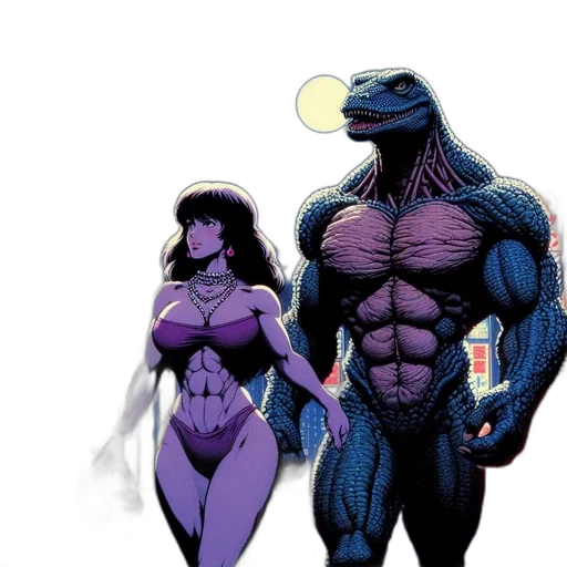 comic book art, concept art, fantasy art, night transparent PNG cut-out