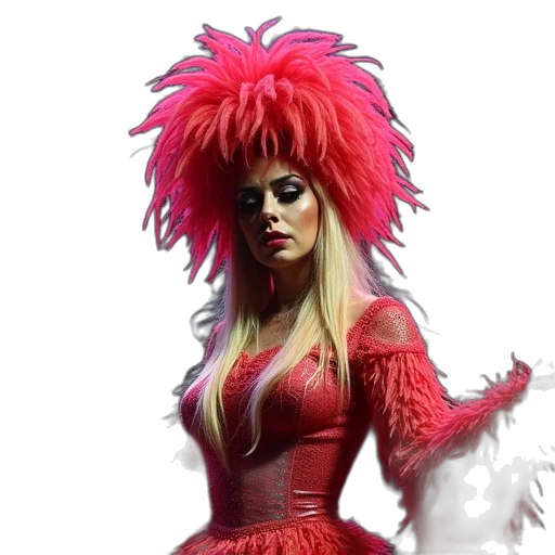 hair, dress, creature, animal transparent PNG cut-out