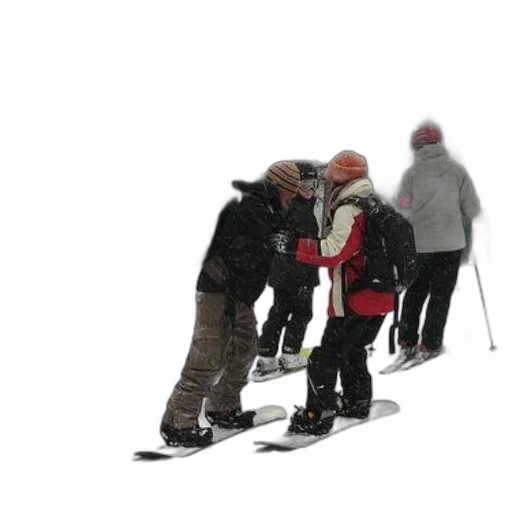 staff, snow, group, people transparent PNG cut-out
