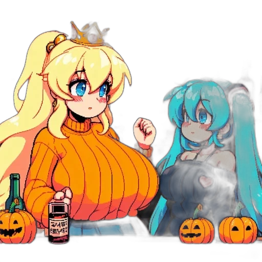 pixel art, anime, concept art, cartoon transparent PNG cut-out