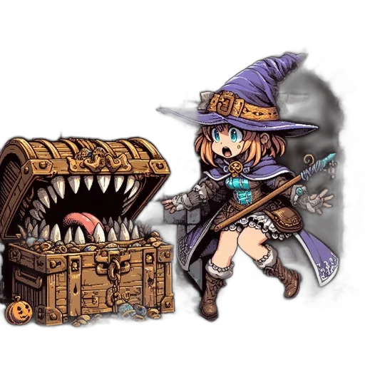 weapon, staff, hat, pixel art transparent PNG cut-out