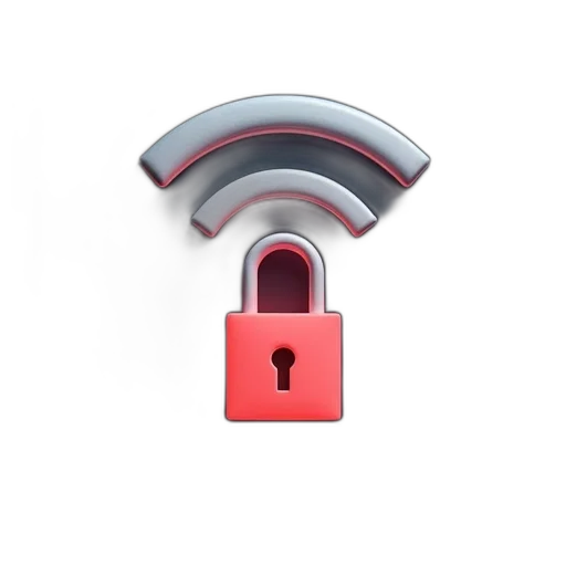 icon, locked, wifi, device transparent PNG cut-out