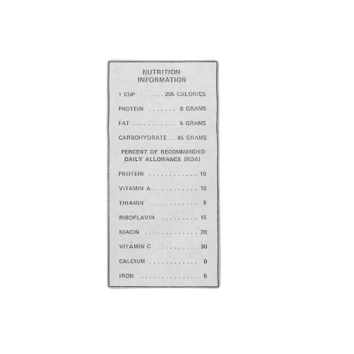 monochrome, earth tones, nutrition, information transparent PNG cut-out