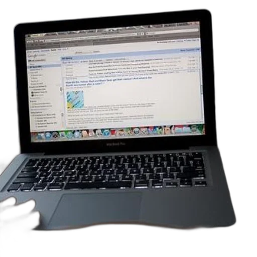 person, using, macbook, pro transparent PNG cut-out