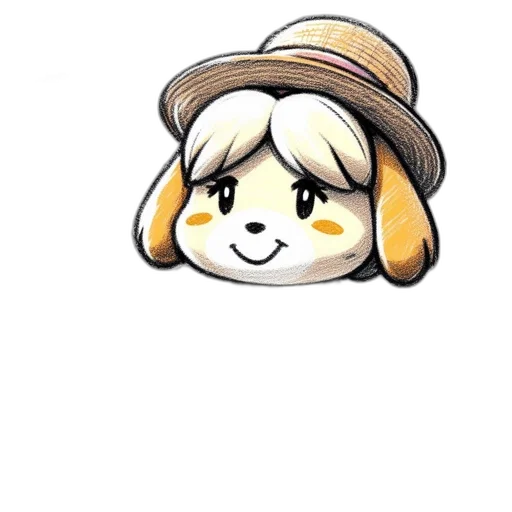 hat, staff, animal, face transparent PNG cut-out