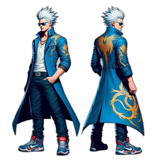jacket, concept art, 3d render, fantasy art transparent PNG cut-out