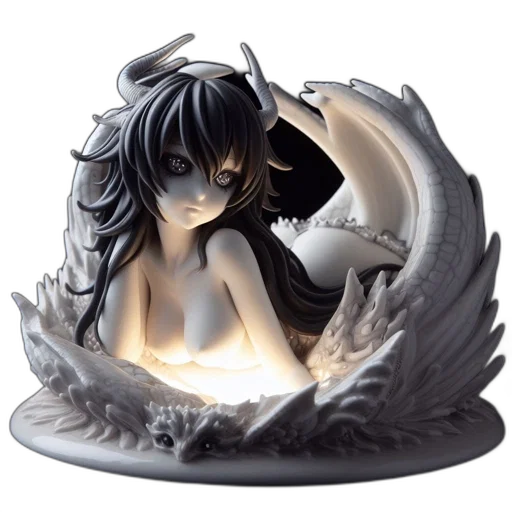 dragon, fantasy art, concept art, 3d render transparent PNG cut-out
