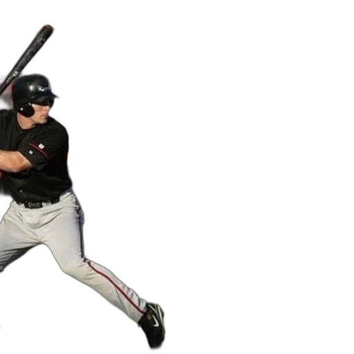 weapon, baseball, player, black transparent PNG cut-out