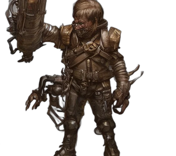 staff, creature, weapon, face transparent PNG cut-out