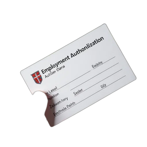 employment, authorization, card transparent PNG cut-out
