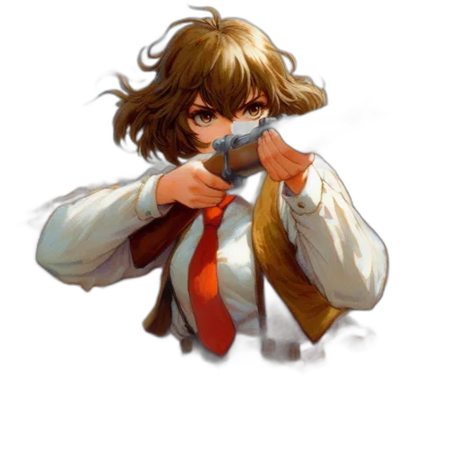staff, jacket, weapon, face transparent PNG cut-out