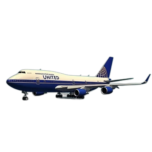 staff, photorealistic, 3d render, boeing transparent PNG cut-out