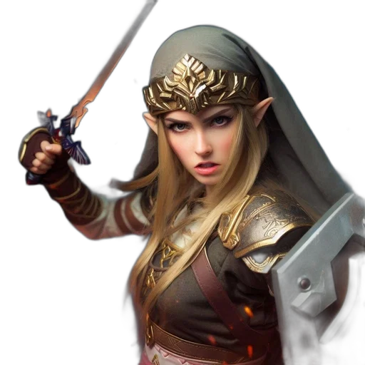 sword, staff, weapon, fantasy art transparent PNG cut-out
