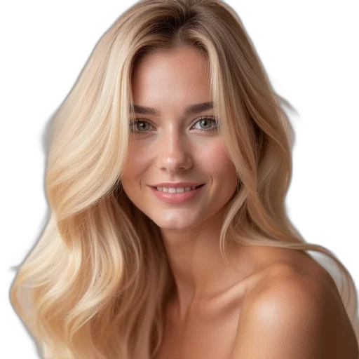 hair, face, crown, jewelry transparent PNG cut-out