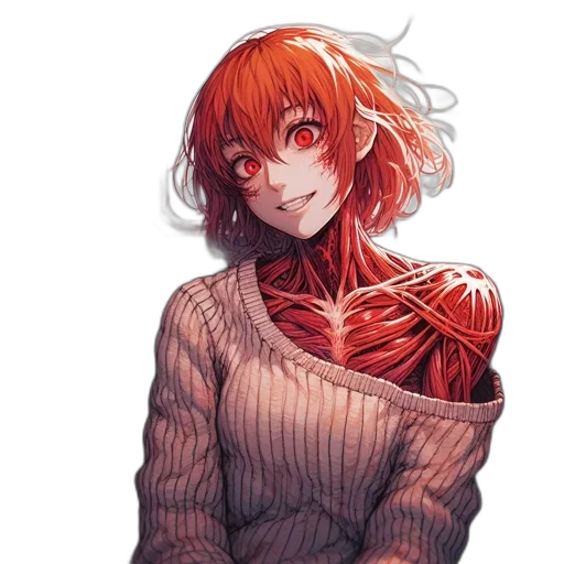 jacket, creature, dress, face transparent PNG cut-out
