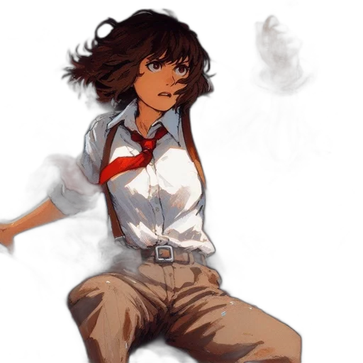 jacket, staff, dress, concept art transparent PNG cut-out