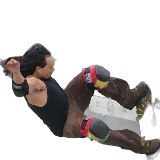robot, shoes, staff, creature transparent PNG cut-out