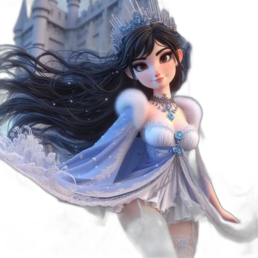 dress, crown, fantasy art, concept art transparent PNG cut-out