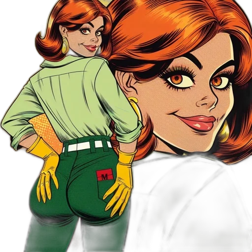 comic book art, cartoon, concept art, photorealistic transparent PNG cut-out