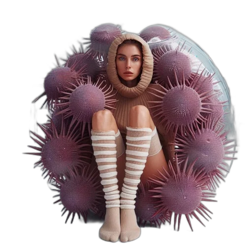 creature, hair, jacket, animal transparent PNG cut-out
