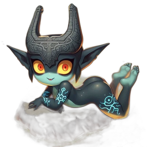 dragon, staff, creature, fantasy art transparent PNG cut-out
