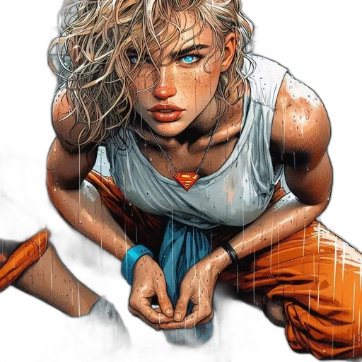 weapon, comic book art, cyberpunk, fantasy art transparent PNG cut-out