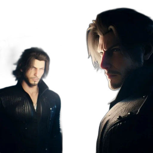 jacket, weapon, hair, sword transparent PNG cut-out