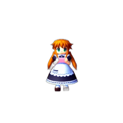 dress, robot, staff, weapon transparent PNG cut-out
