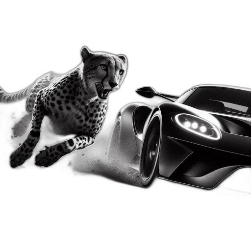 car, animal, photorealistic, concept art transparent PNG cut-out