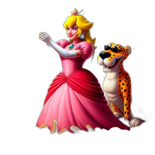 dress, crown, animal, concept art transparent PNG cut-out