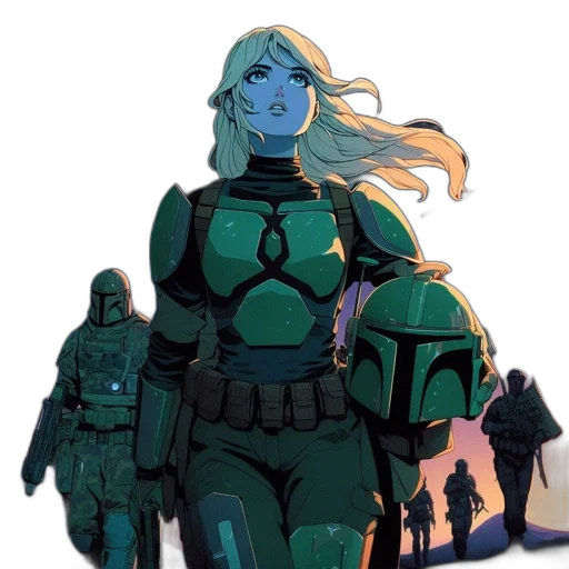 robot, concept art, comic book art, fantasy art transparent PNG cut-out