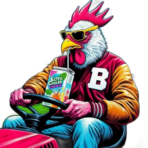 jacket, vaporwave, comic book art, concept art transparent PNG cut-out