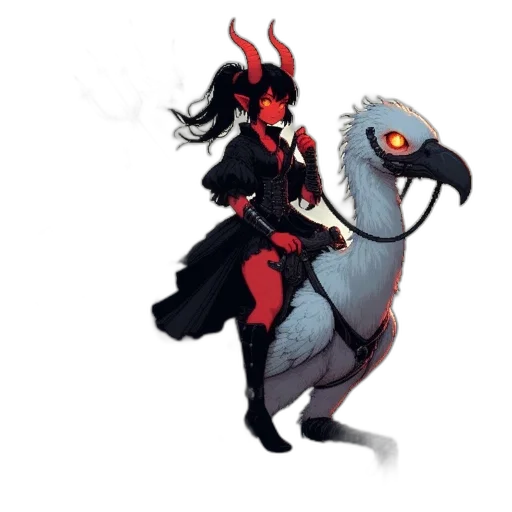 dragon, creature, staff, animal transparent PNG cut-out