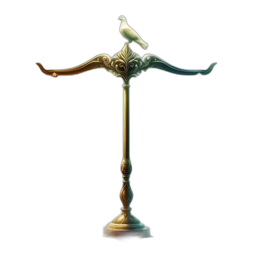 sword, staff, weapon, crown transparent PNG cut-out