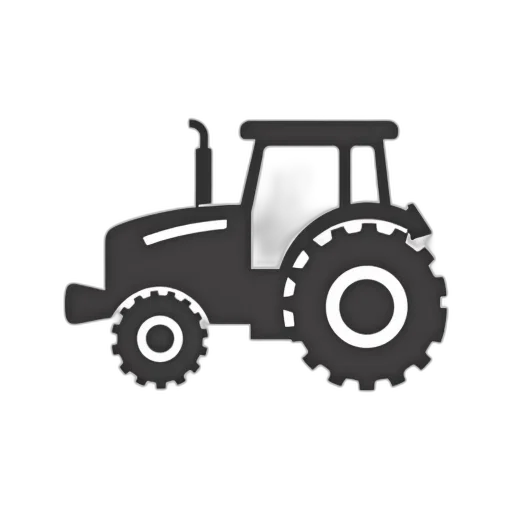 robot, pixel art, tractor, icon transparent PNG cut-out
