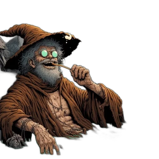 creature, mask, staff, concept art transparent PNG cut-out
