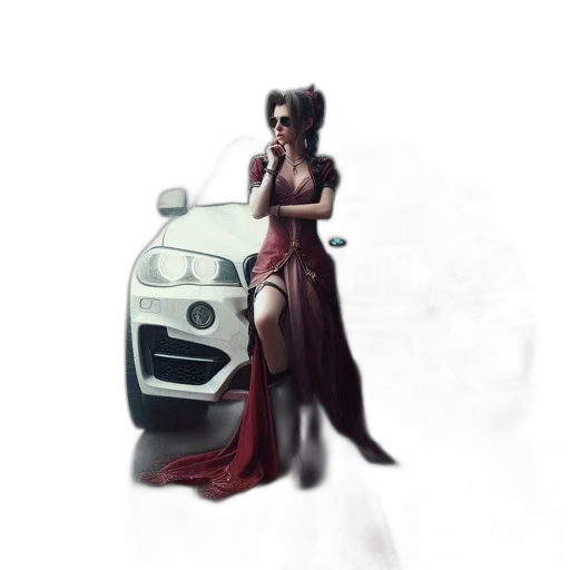 dress, car, weapon, concept art transparent PNG cut-out