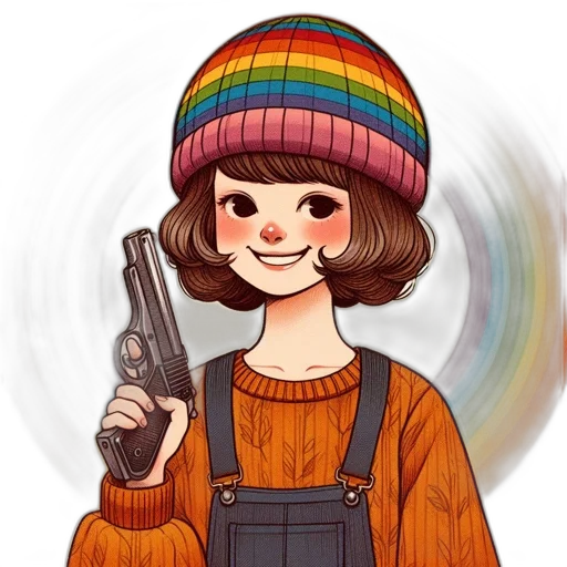 hat, weapon, jacket, staff transparent PNG cut-out