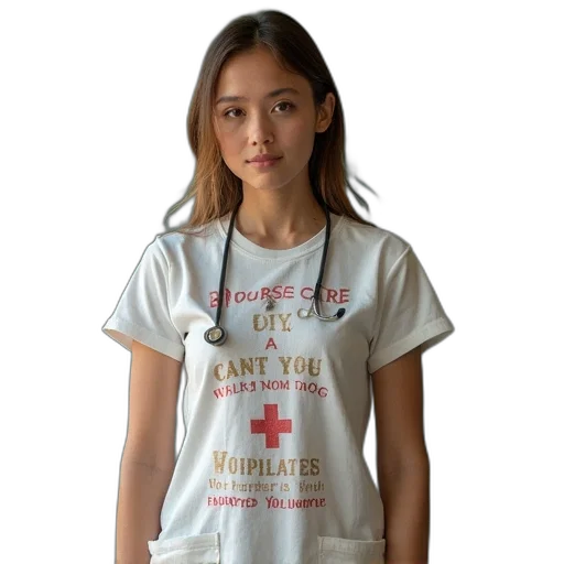 staff, dress, jewelry, nurse transparent PNG cut-out