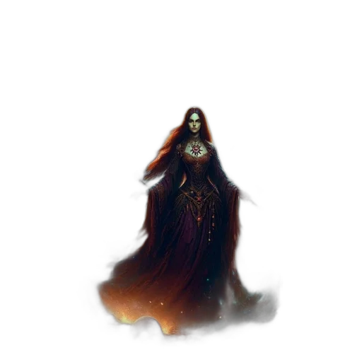 dress, creature, fantasy art, concept art transparent PNG cut-out